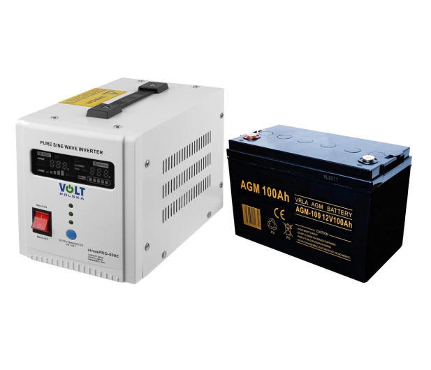 VOLT Zasilacz awaryjny UPS Piec CO 800W + Akumulator 100ah - 1113601 - zdjęcie